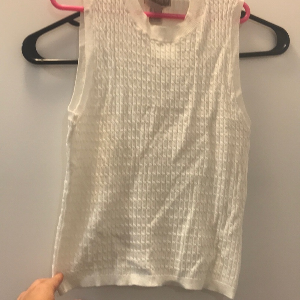 White crop tank